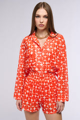 GIVE ME MONEY HONEY PRINTED MESH MINI SHORT