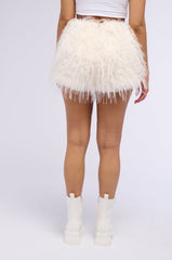 HOT GIRL FURRY MINI SHORT