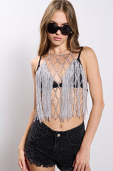 I CAN SEE THE FUTURE METAL CHAIN TOP