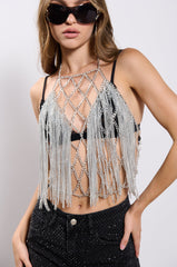 I CAN SEE THE FUTURE METAL CHAIN TOP