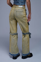 IGGY CARGO POCKET WIDE LEG JEAN
