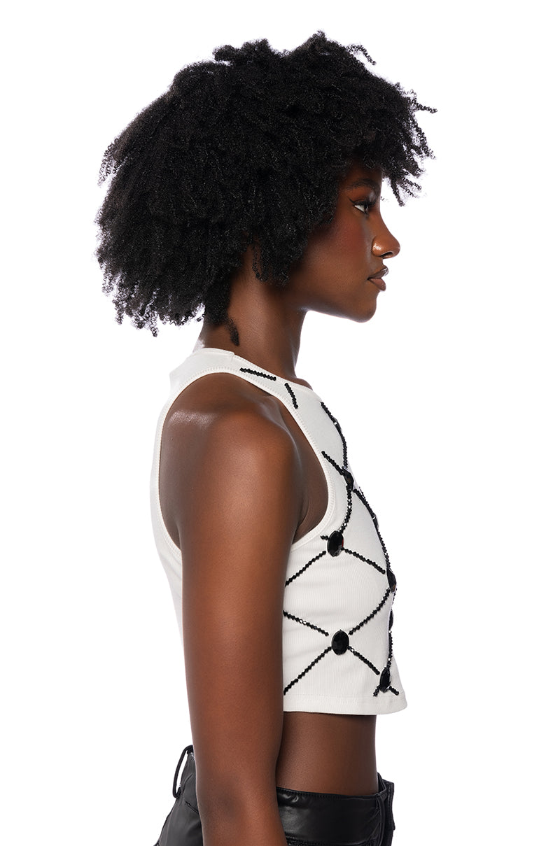 IMPACT EMBELLISHED TANK TOP