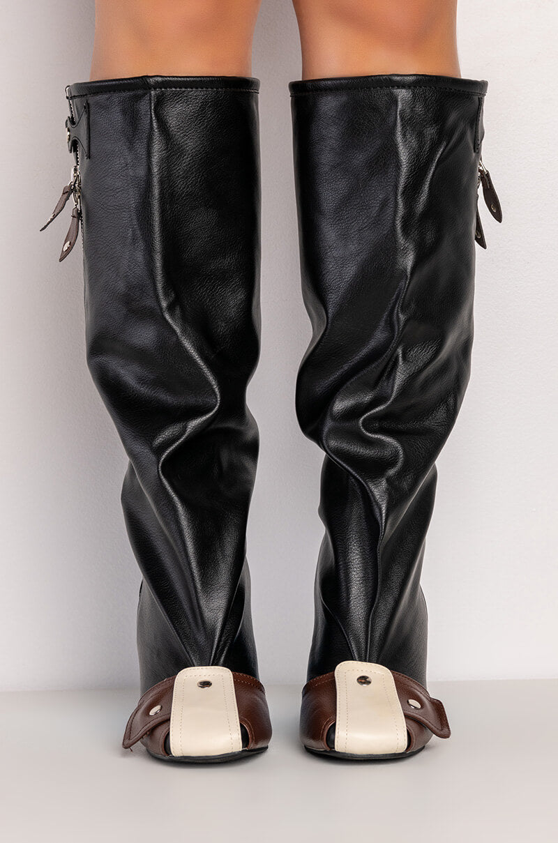 MULTI COLORED CHUNKY BOOT