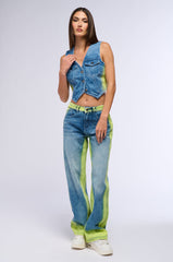 KELYN WIDE LEG DENIM