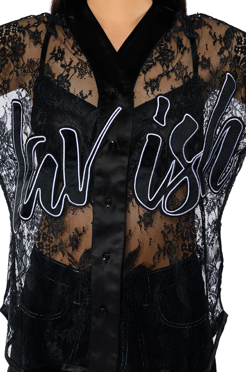 LAVISH FLORAL LACE JERSEY