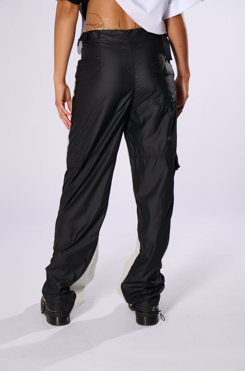 LIGHTS GO DOWN DENIM AND NYLON PANT