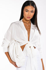 SEXY LINEN DRESSY BLOUSE