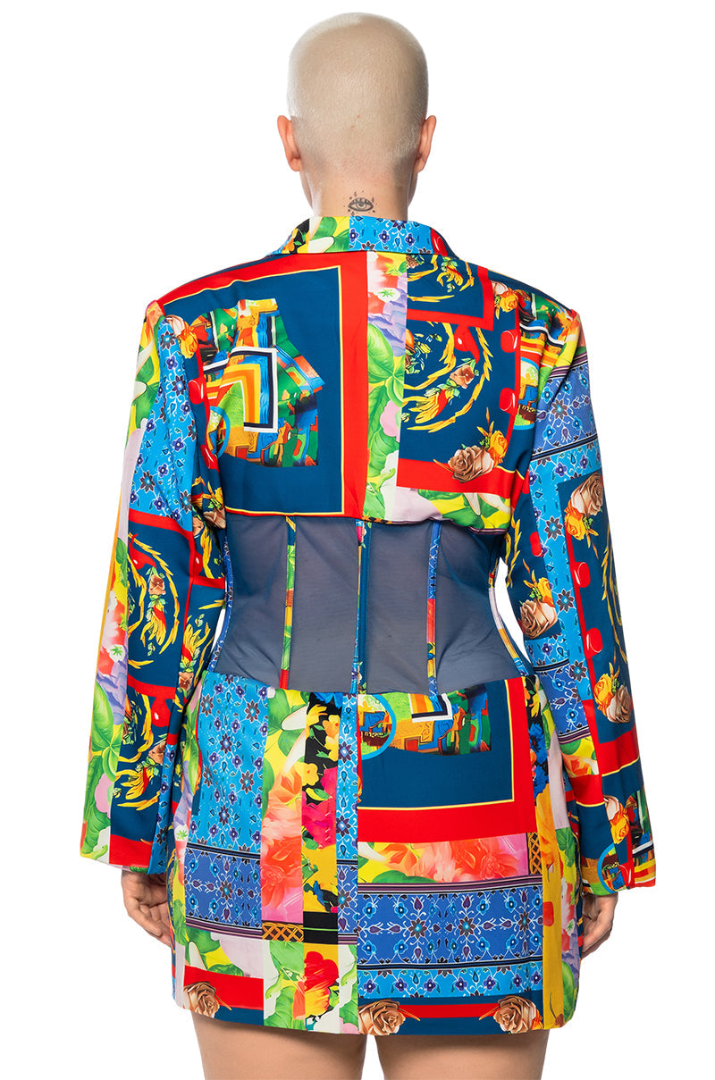 MIAMI IN THE TRAP CORSET BLAZER