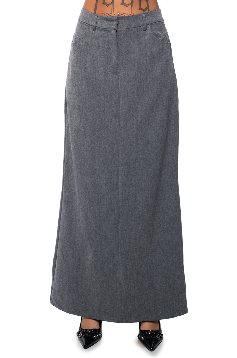 MINIMAL ELEGANCE WOVEN MAXI SKIRT