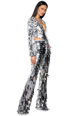 SEQUIN COVER UP JACKET
