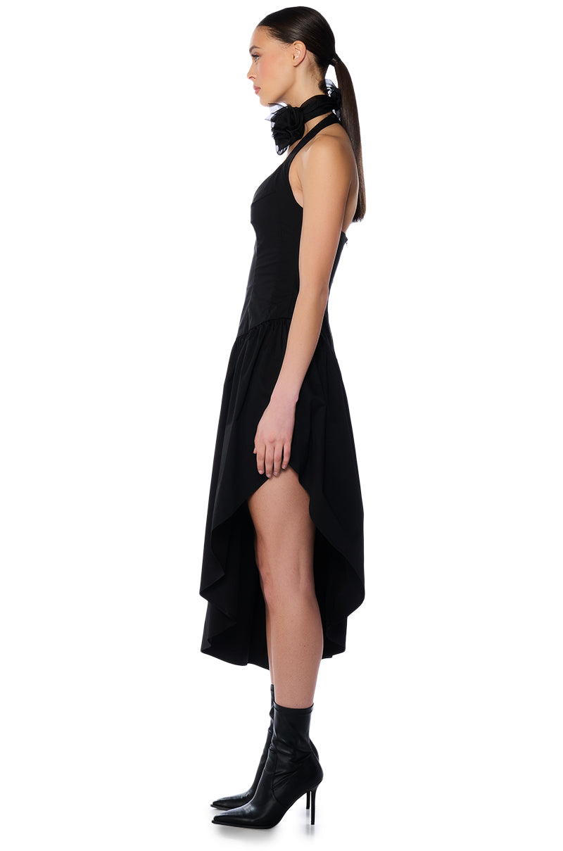 MYKONOS POPLIN MIDI DRESS