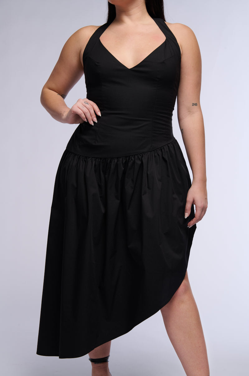 MYKONOS POPLIN MIDI DRESS