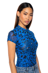 NATURE CALLING CHEETAH PRINT SHORT SLEEVE BODYSUIT