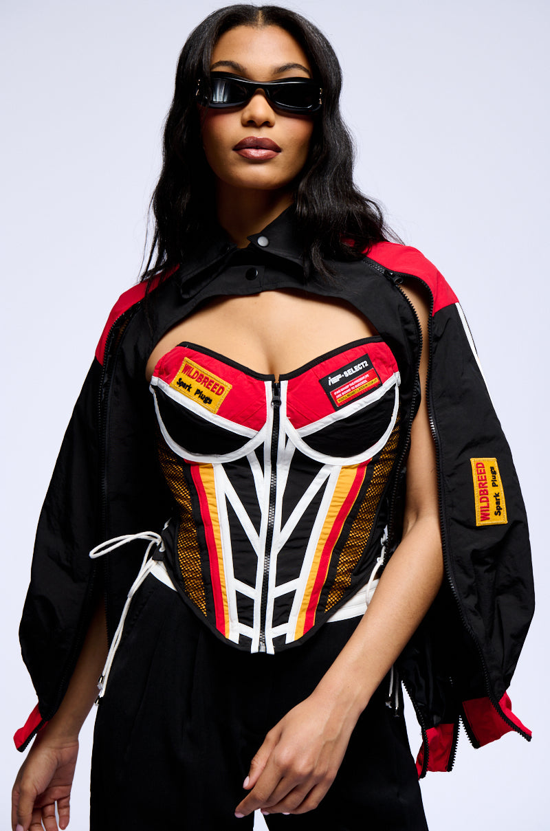 NEED FOR SPEED ZIP BOLERO JACKET