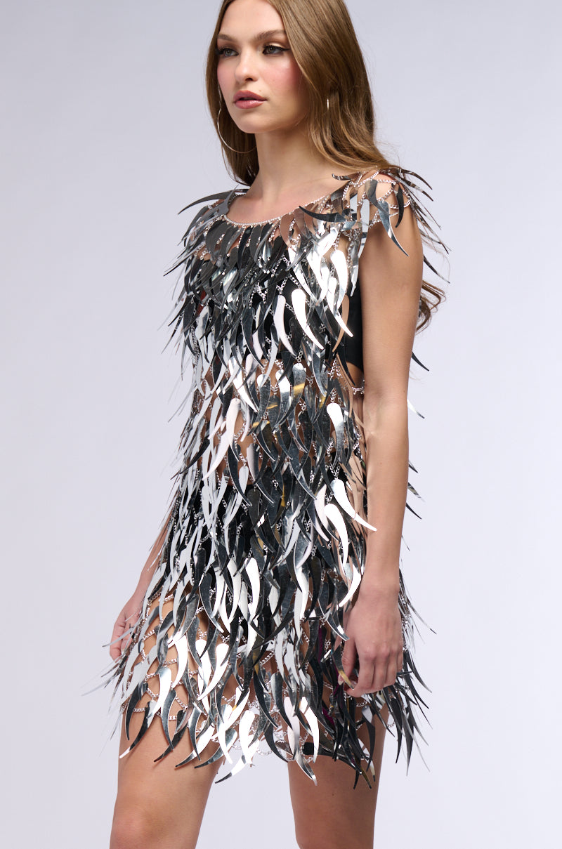 NO ONE LIKE ME SEQUIN MINI DRESS