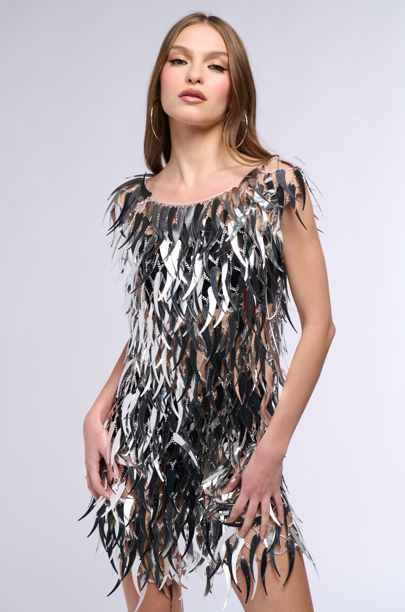NO ONE LIKE ME SEQUIN MINI DRESS