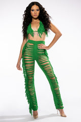 ON THE BORDER KNIT PANTS