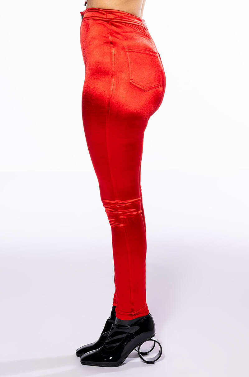 ONE MORE TIME HIGH WAISTED STRETCHY LEGGINGS