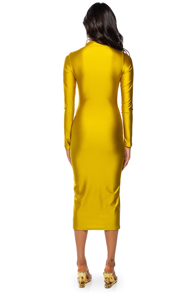 ONE OF ONE LONG SLEEVE MIDI DRESS