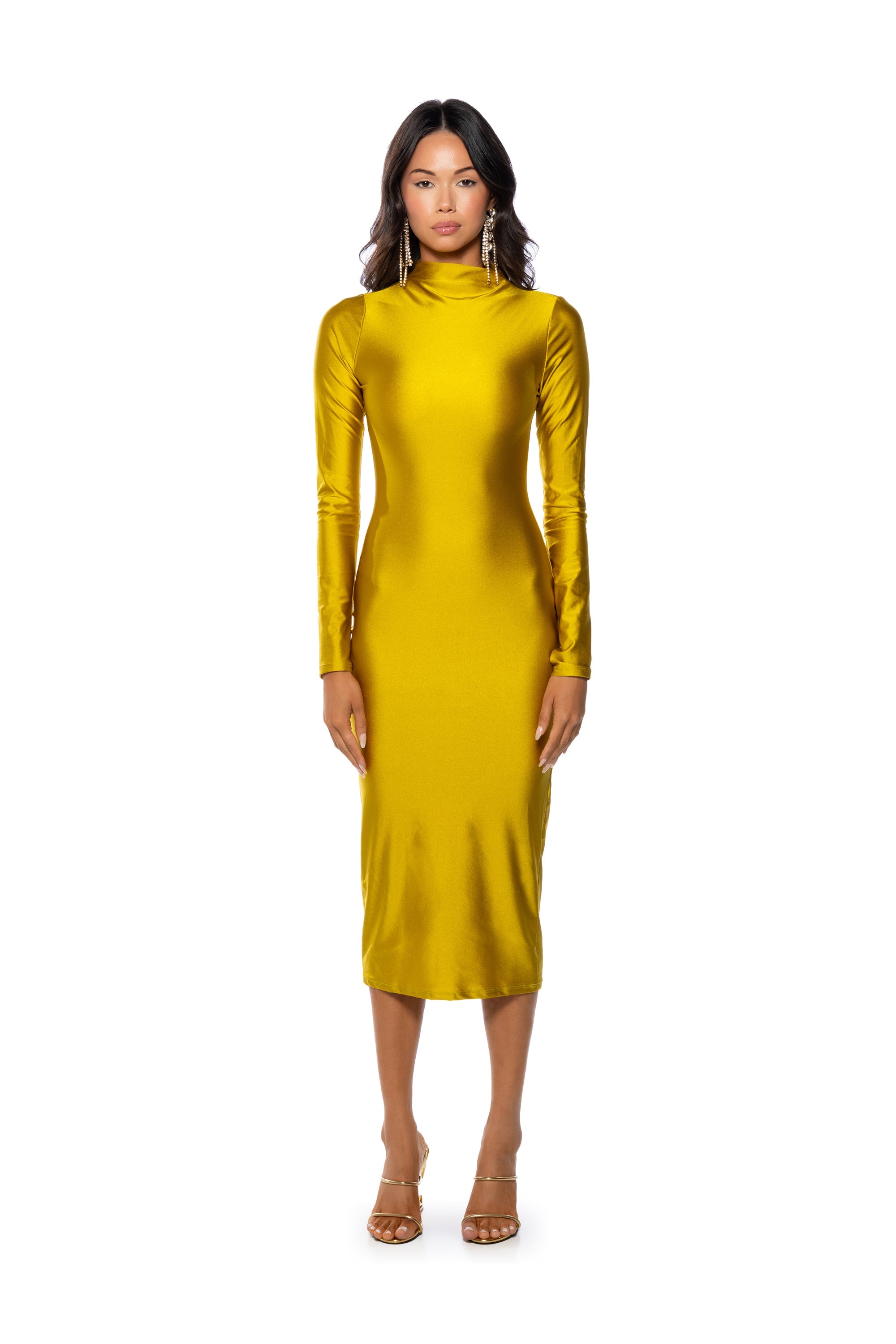 ONE OF ONE LONG SLEEVE MIDI DRESS