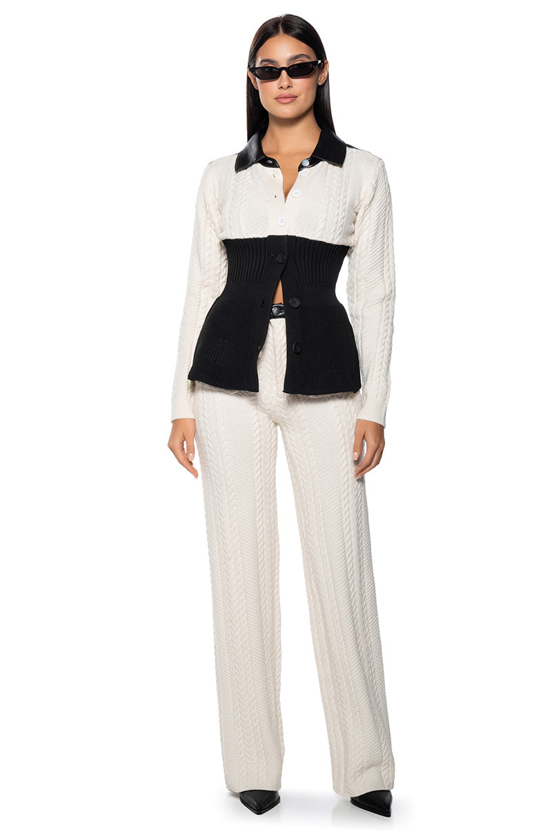 OUT FOR THE DAY SWEATER KNIT TROUSER