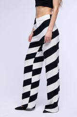 OUT OF MY SYSTEM WIDE LEG TROUSER