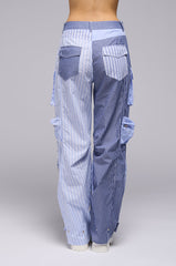 OUT OF TOUCH STRIPED CARGO TROUSER