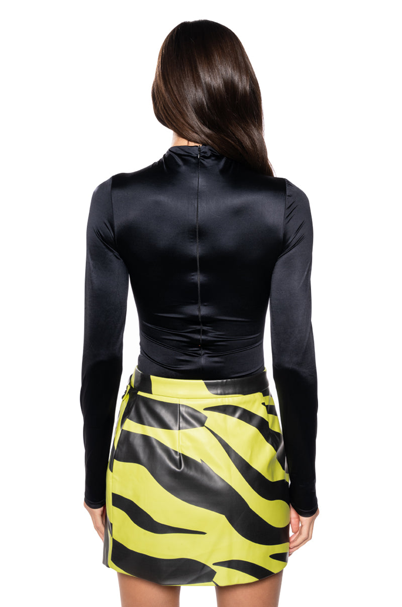 PAXTON NEW SHINE REVERSIBLE ZIP UP BODYSUIT