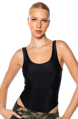 PAXTON SAMI SCOOP SLEEVELESS BODYSUIT IN BLACK