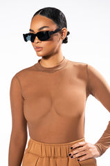 PAXTON SEXY MESH LONG SLEEVE BODYSUIT