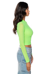 PAXTON SEXY MESH LONG SLEEVE TEE