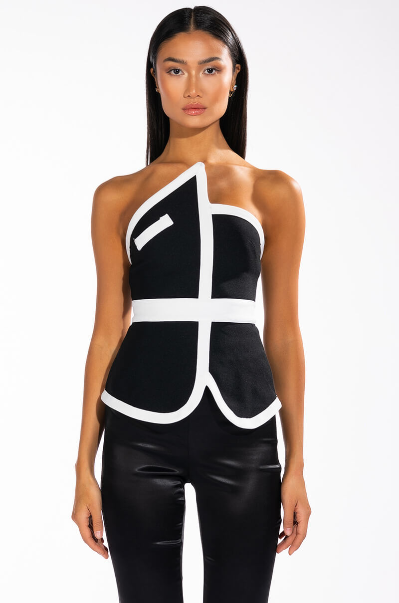 AUDREY STRAPLESS BANDAGE TOP