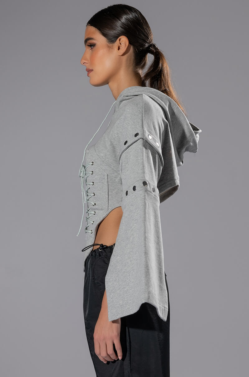 PERSUASIVE CORSET HOODIE SET