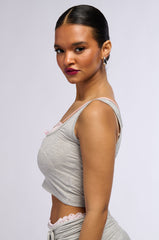 PLAY NICE LACE DETAILED TANK