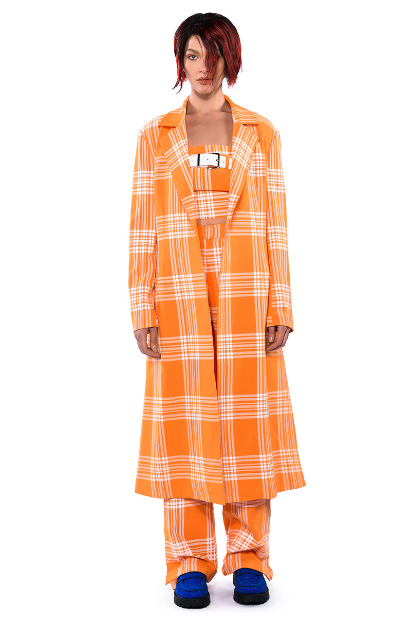 POPSICLE BRIGHT PLAID CROP TOP