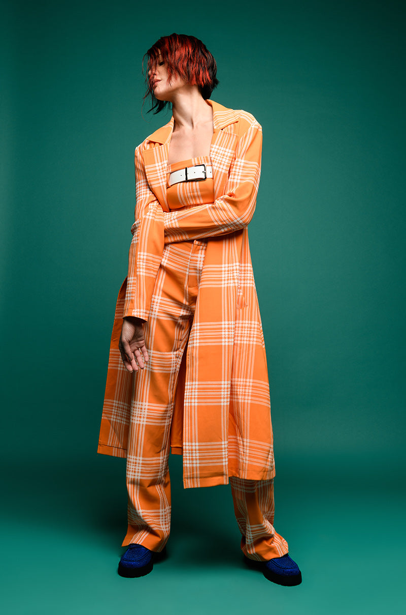 POPSICLE BRIGHT PLAID CROP TOP