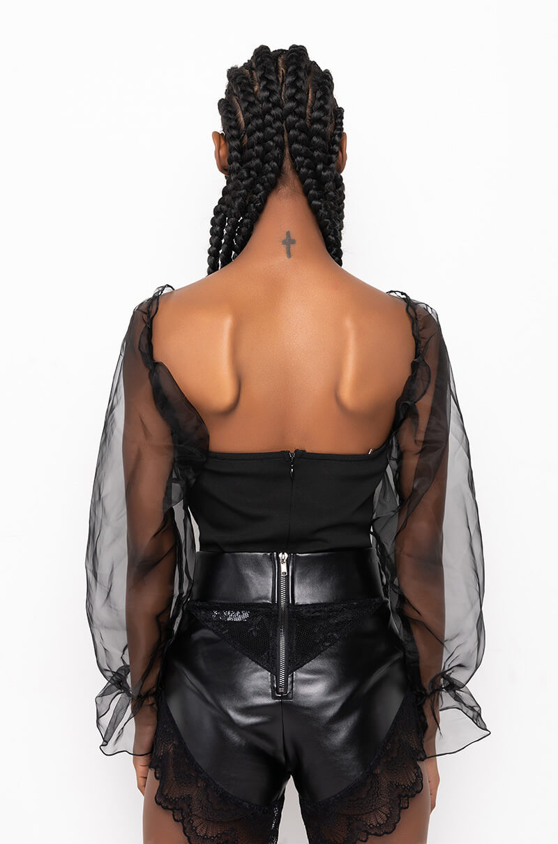 NADINE ATTACHED SLEEVE BODYSUIT