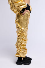 PUT A SMILE ON METALLIC JOGGER