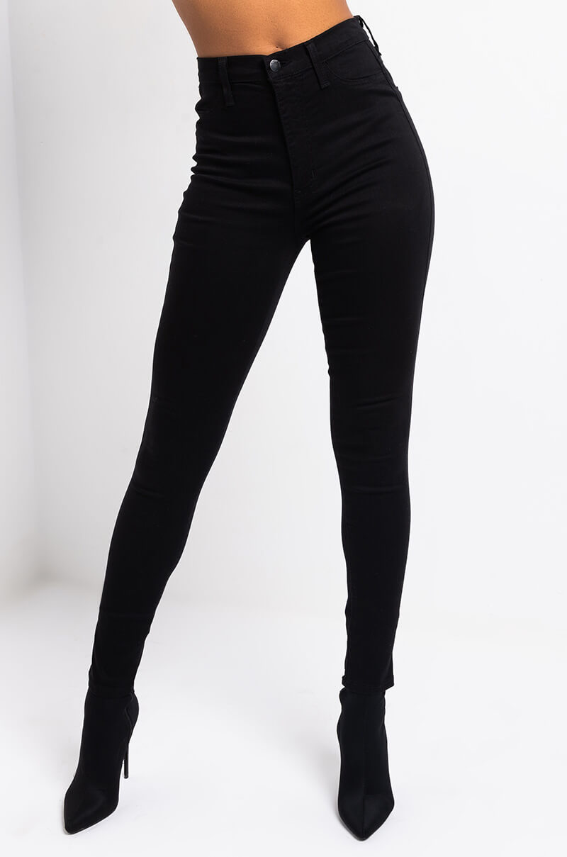 REBECCA ULTRA HIGH RISE SKINNY IN BLACK