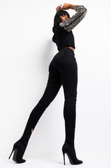 REBECCA ULTRA HIGH RISE SKINNY IN BLACK