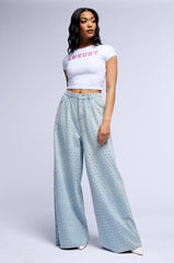 RICH GIRL SHORT SLEEVE RHINESTONE EMBELLISHED BABY TEE