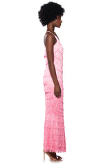 SAMBA STYLE FRINGE MAXI DRESS