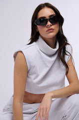 SATURDAZE TURTLENECK SLEEVELESS TOP