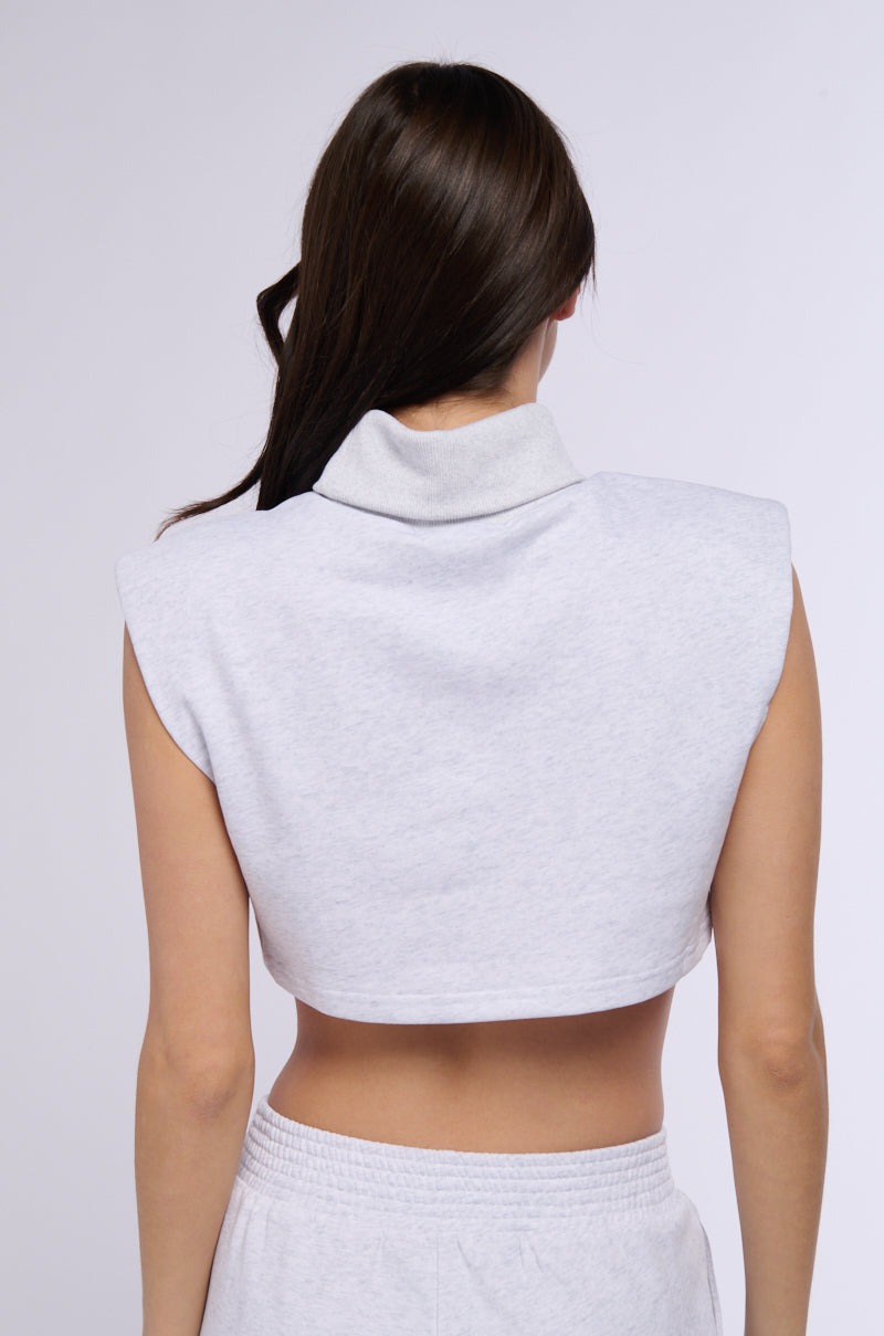 SATURDAZE TURTLENECK SLEEVELESS TOP