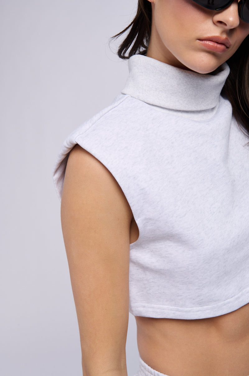 SATURDAZE TURTLENECK SLEEVELESS TOP