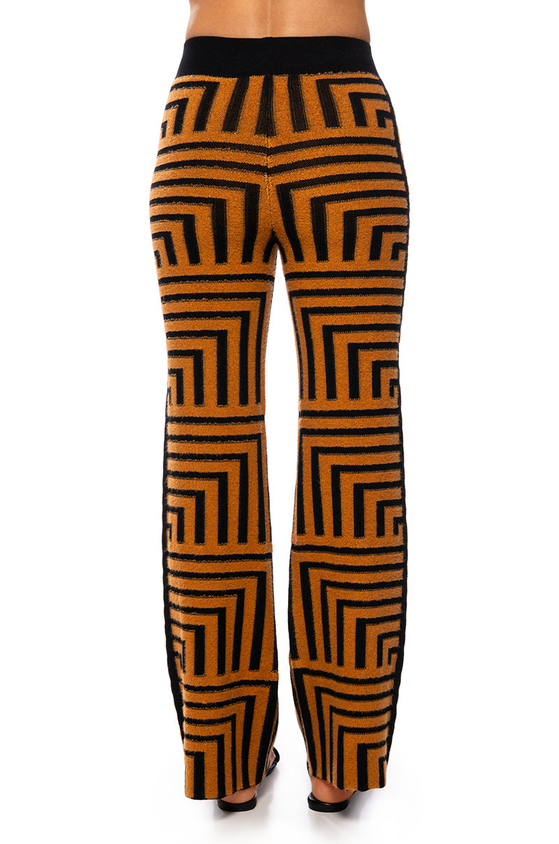 SAVANNAH WIDE LEG ORANGE PANTS