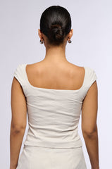 SELENA CAP SLEEVE TOP