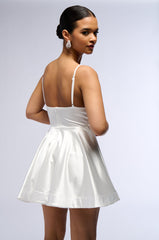 SERENA SATIN MINI DRESS