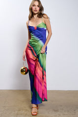 SHE'S THAT GIRL PRINTED MIDI DRESS