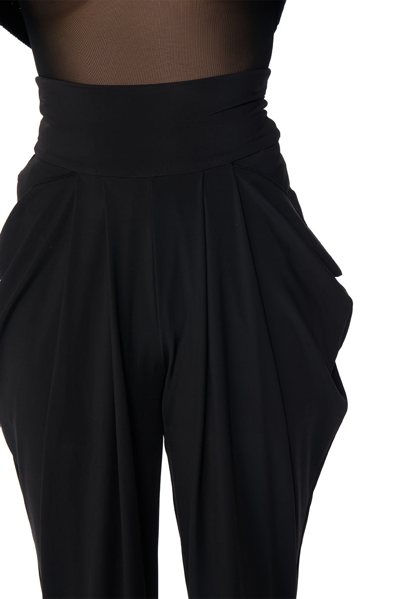 SLINKY HIGH WAIST WIDE LEG STRETCH TROUSER